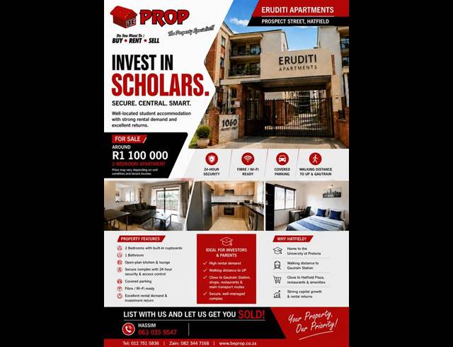 2 BEDROOM APARTMENT FOR SALE IN HATFIELD